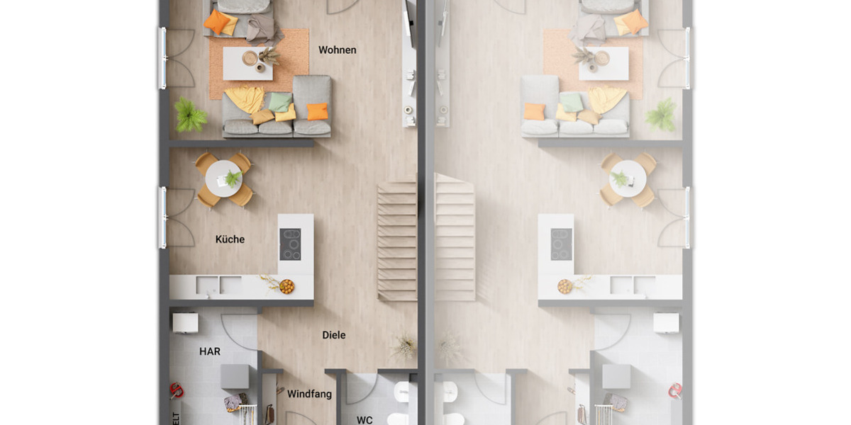 Doppelhaushälfte Bad Salzuflen Lockhausen - 4 Zimmer, 132 m&sup2;, 452.000&euro; | Angebot:25706756