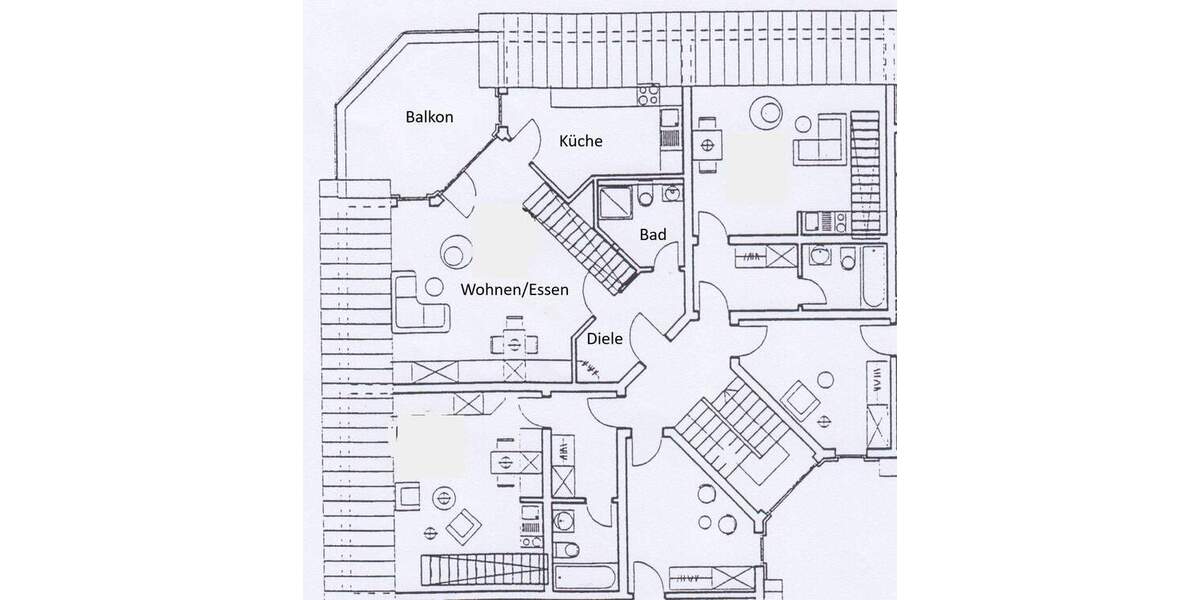 Etagenwohnung Bad Oeynhausen Innenstadt - 2 Zimmer, 68 m&sup2;, 195.000&euro; | Angebot:25850426