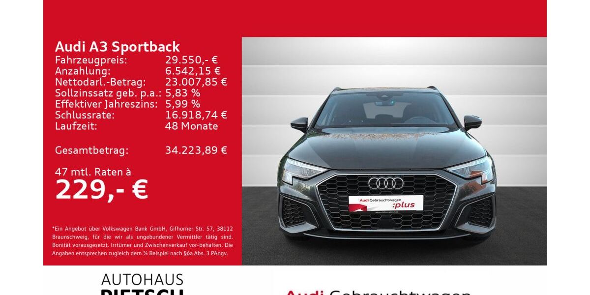Audi A3 14.596 km 28.590 &euro; Bünde 32257