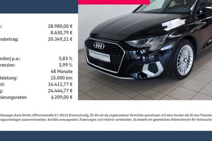 Audi A3 25.000 km 28.980 &euro; Rietberg 33397