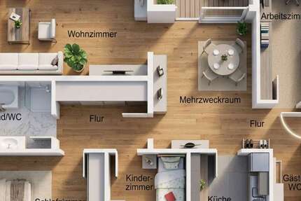 Wohnung Halle (Westf.) - 4.5 Zimmer, 107 m&sup2;, 227.500&euro; | Angebot:27464414