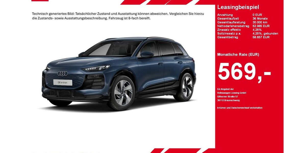 Audi Q6 e-tron 8.369 km 51.900 &euro; Gütersloh 33330