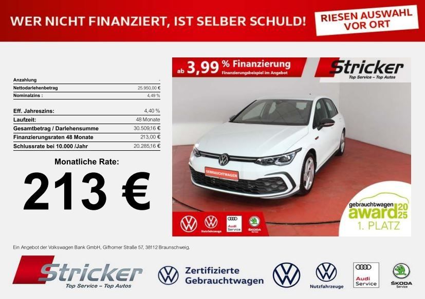 VW Golf 25.375 km 25.449 &euro; Detmold 32760
