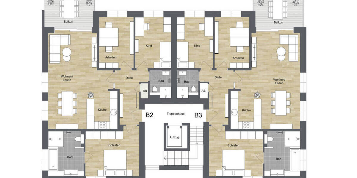 Terrassenwohnung Bielefeld Senne - 4 Zimmer, 104 m&sup2;, 559.990&euro; | Angebot:26740760