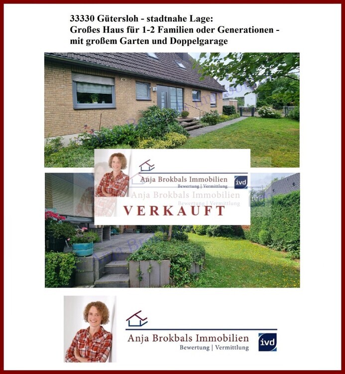 33330 Gütersloh: Großes Haus für 1-2 FamilienGenerationen - provisionsfrei für Käufer 7 zimmer