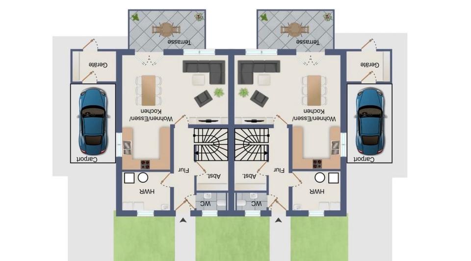 Doppelhaushälfte Melle - 4 Zimmer, 120 m&sup2;, 1.500&euro; | Angebot:25401660