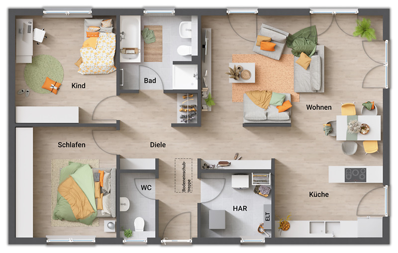 Bungalow Detmold Pivitsheide - 3 Zimmer, 108 m&sup2;, 545.000&euro; | Angebot:25707024
