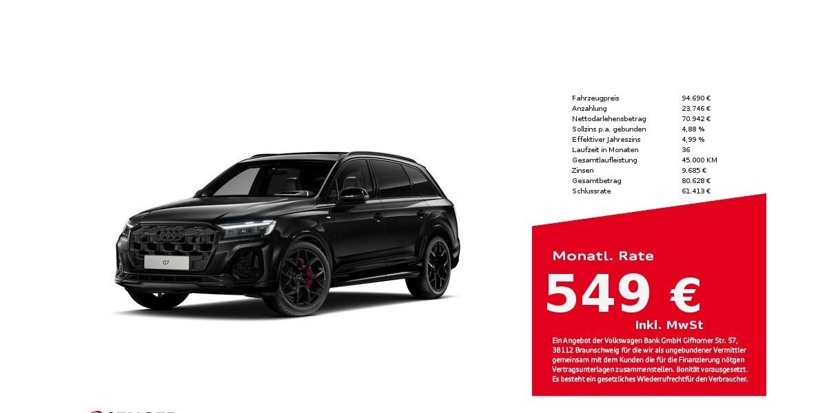 Audi Q7 14.197 km 93.880 &euro; Bielefeld 33609