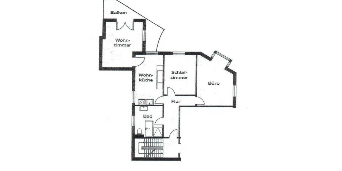 Etagenwohnung Bad Oeynhausen Innenstadt - 3 Zimmer, 116 m&sup2;, 360&euro; | Angebot:26919403