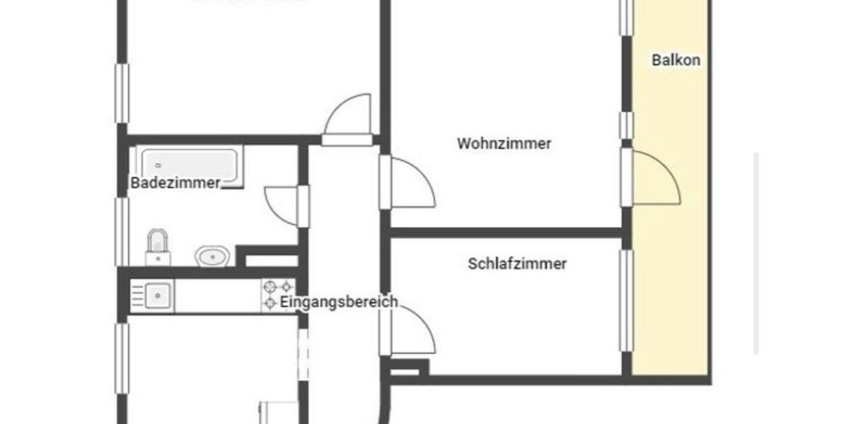 Etagenwohnung Herford Falkendiek - 3 Zimmer, 75 m&sup2;, 185.000&euro; | Angebot:26561309