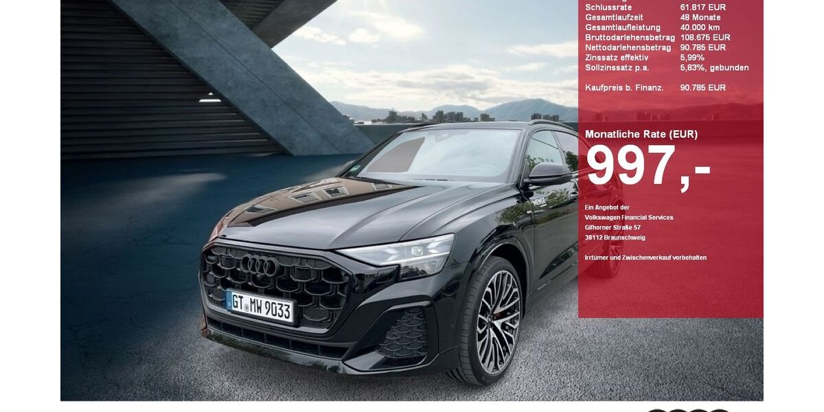 Audi Q8 19.000 km 89.875 &euro; Gütersloh 33330