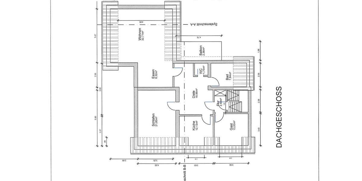 Dachgeschoßwohnung Detmold Hiddesen - 3.5 Zimmer, 114 m&sup2;, 1.330&euro; | Angebot:25612836