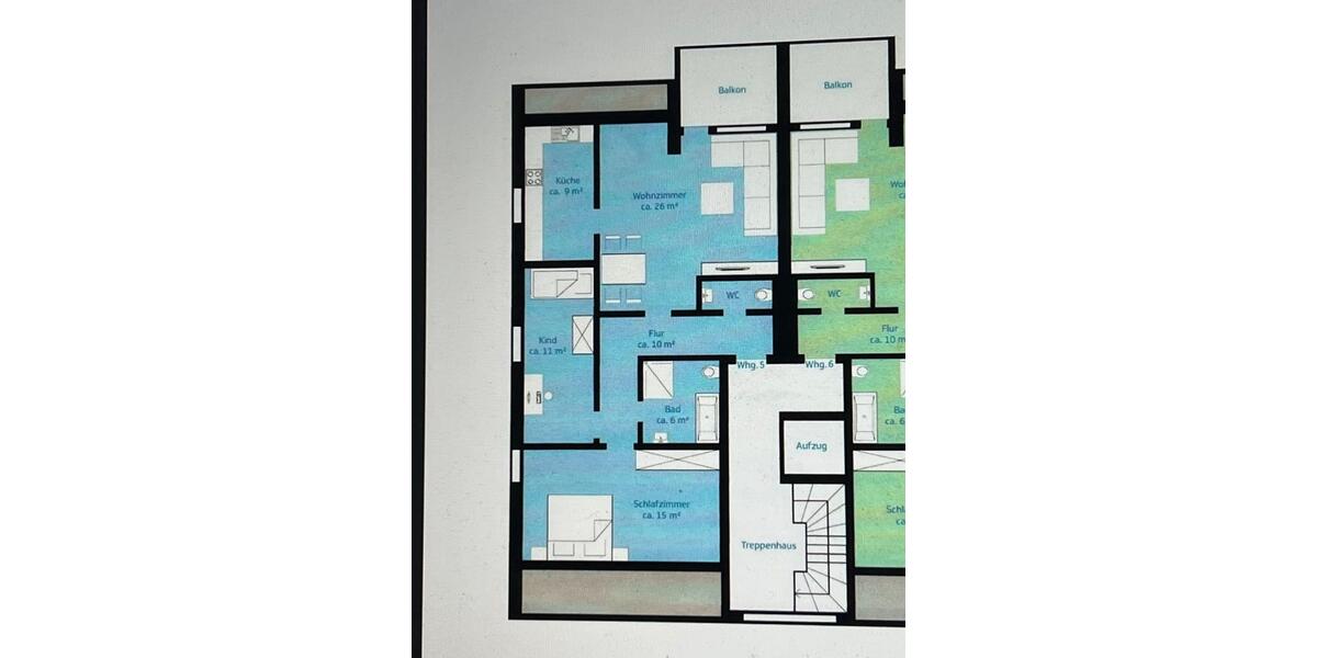 Dachgeschoßwohnung Schloß Holte-Stukenbrock Stukenbrock - 3 Zimmer, 82 m&sup2;, 255.000&euro; | Angebot:23190968