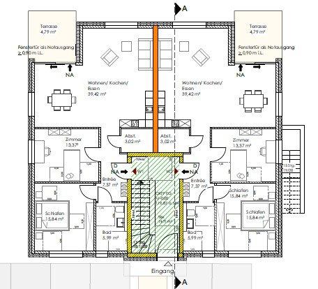 Erdgeschoßwohnung Bielefeld Sennestadt - 3 Zimmer, 95 m&sup2;, 1.160&euro; | Angebot:26415600