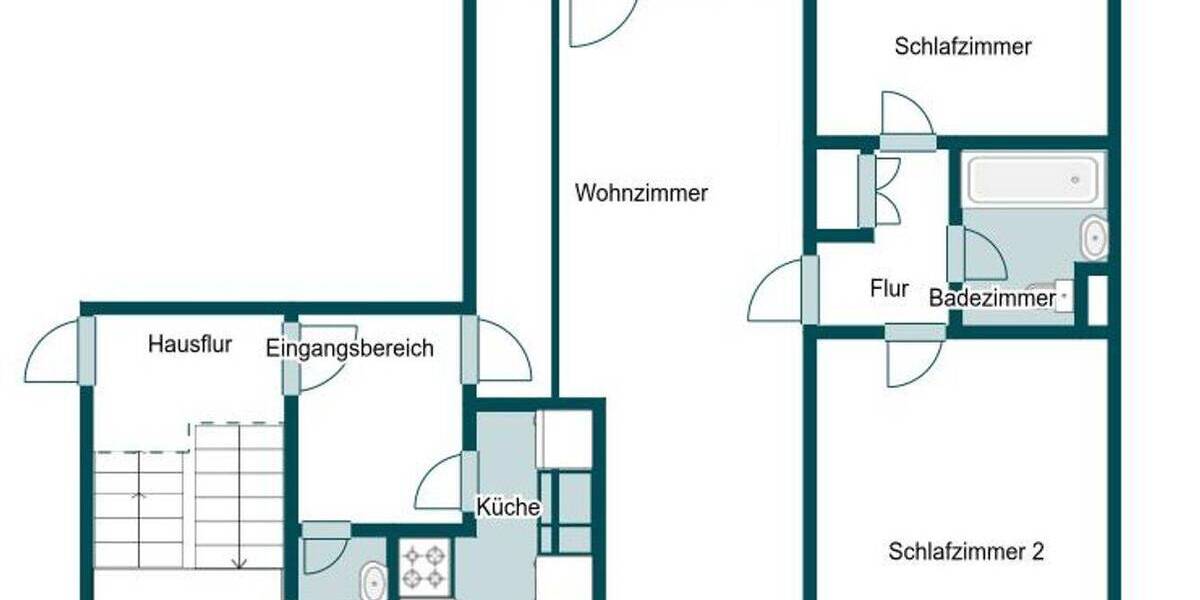 Etagenwohnung Lage - 3 Zimmer, 74 m&sup2;, 99.000&euro; | Angebot:26618504
