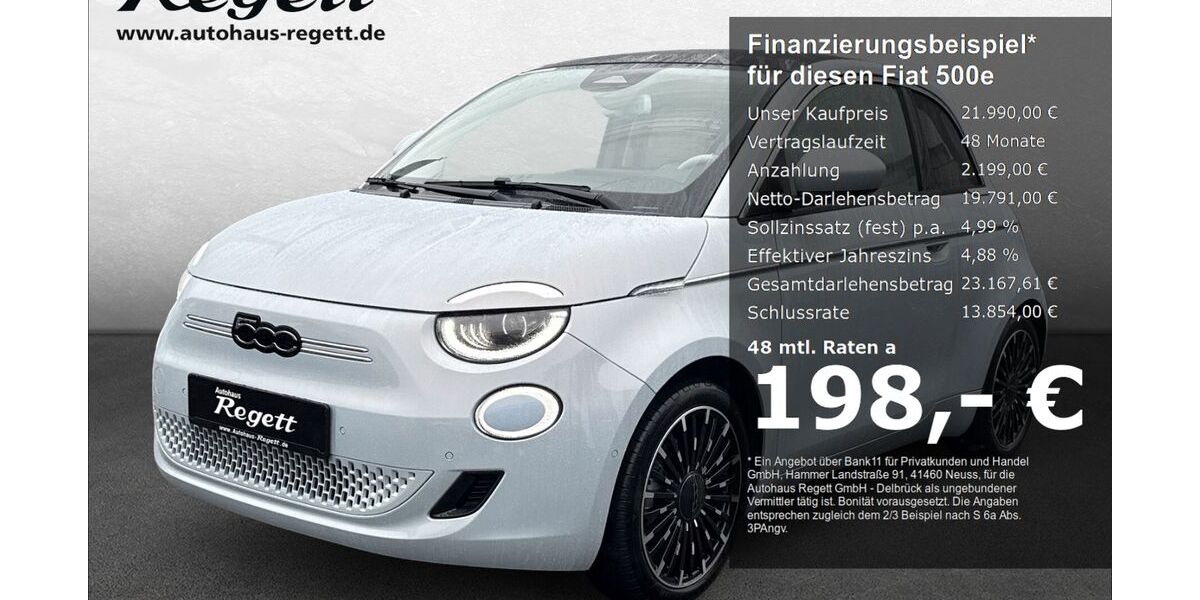 Fiat 500e 48.926 km 21.990 &euro; Delbrück-Westenholz 33129