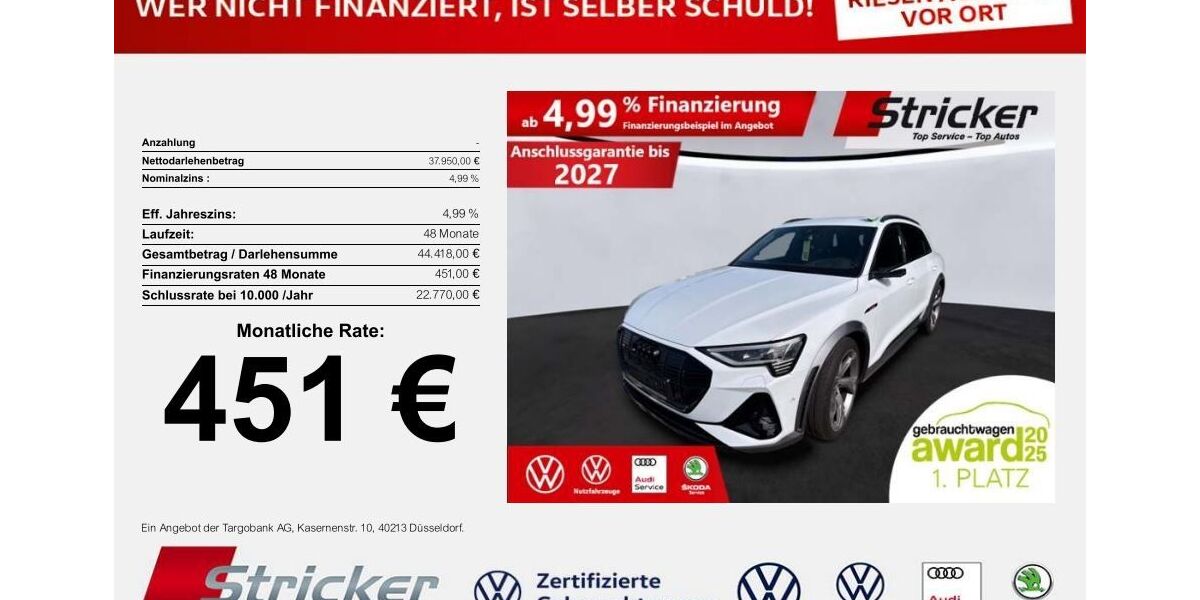 Audi e-tron 56.136 km 37.949 &euro; Detmold 32760