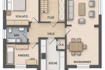 Wohnung Enger - 3 Zimmer, 79 m&sup2;, 790&euro; | Angebot:27158585