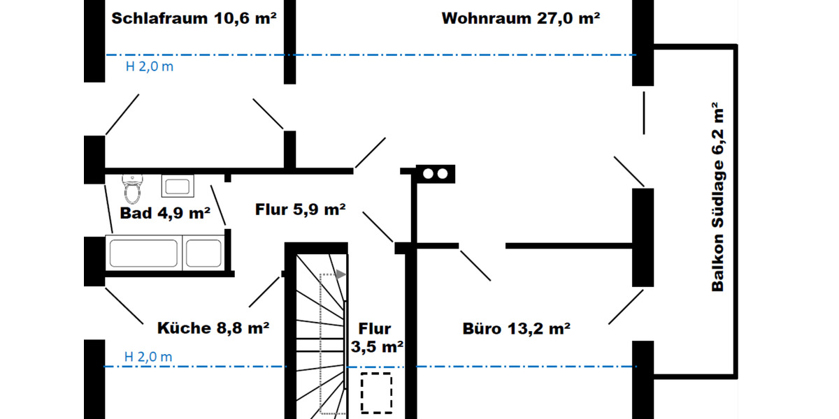 Wohnung 3 ZKB zu vermieten 3 zimmer