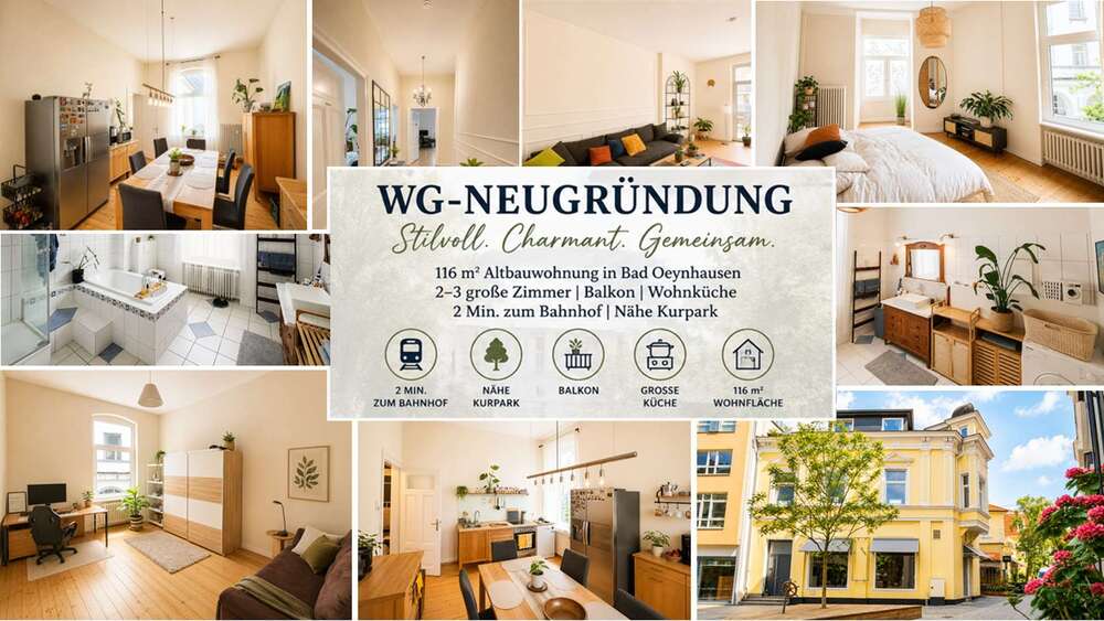 Etagenwohnung Bad Oeynhausen - 3 Zimmer, 116 m&sup2;, 360&euro; | Angebot:26901438