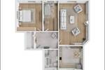 Etagenwohnung Dissen am Teutoburger Wald Dissen - 3 Zimmer, 84 m&sup2;, 219.000&euro; | Angebot:26902454