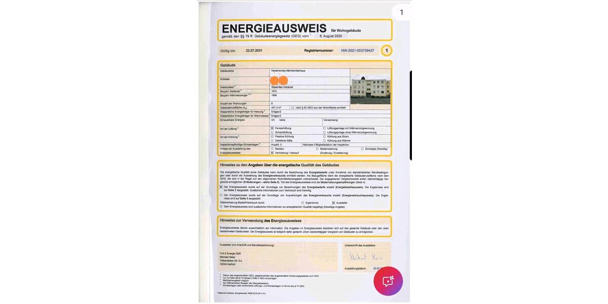 Etagenwohnung Herford Diebrock - 3 Zimmer, 70 m&sup2;, 149.000&euro; | Angebot:26945406