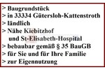Baugrundstück Nähe Kiebitzhof - bauträgerfrei und provisionsfrei für Käufer in Gütersloh - Grundstück Gütersloh Isselhorst | Angebot:25365472