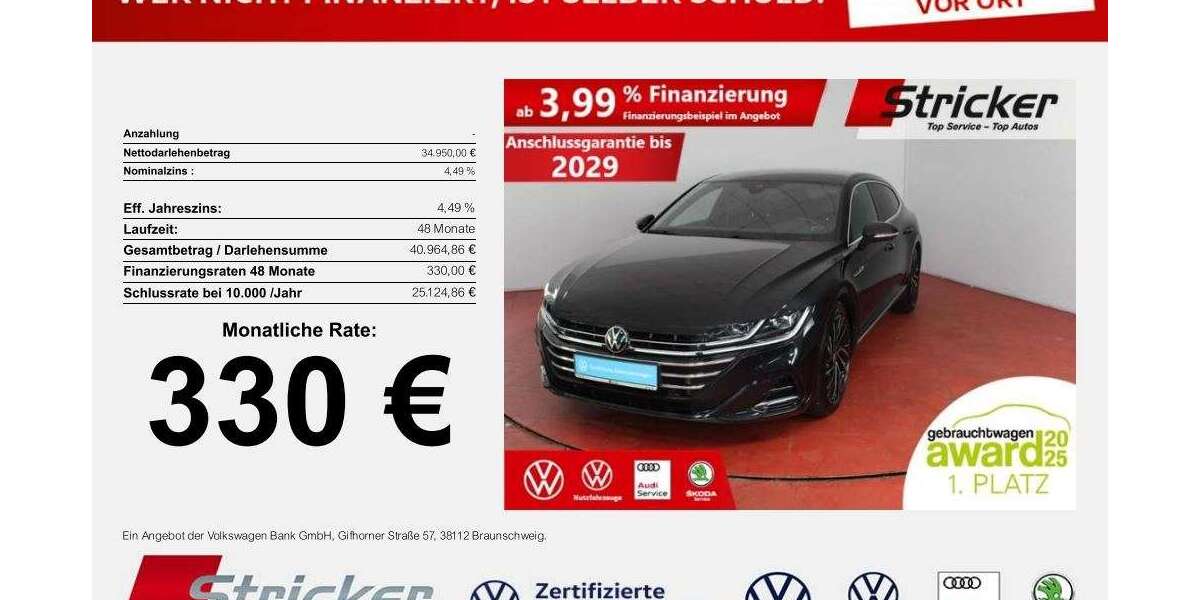 VW Arteon 39.475 km 34.949 &euro; Detmold 32760