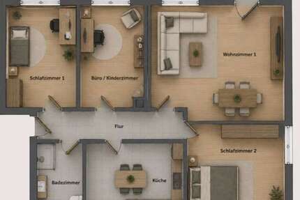 Wohnung Bielefeld Stieghorst - 4 Zimmer, 85 m&sup2;, 267.000&euro; | Angebot:26680169