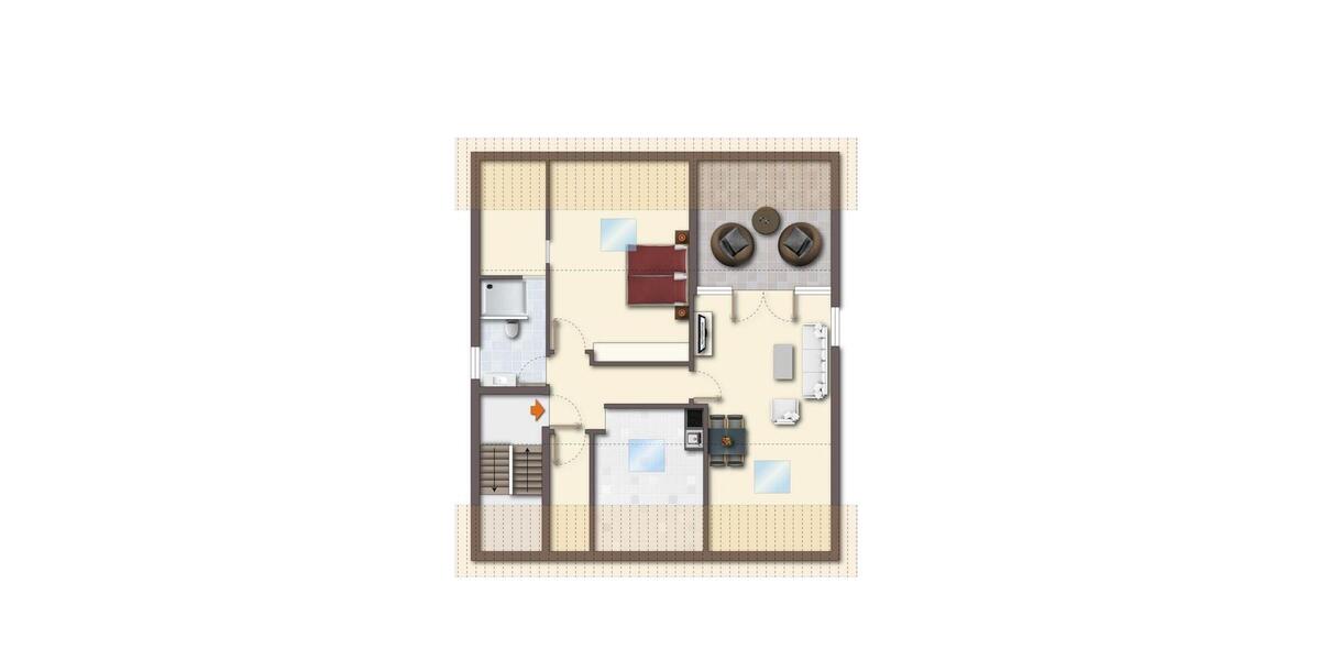 Dachgeschoßwohnung Detmold Hakedahl - 2.5 Zimmer, 75 m&sup2;, 189.000&euro; | Angebot:27038008