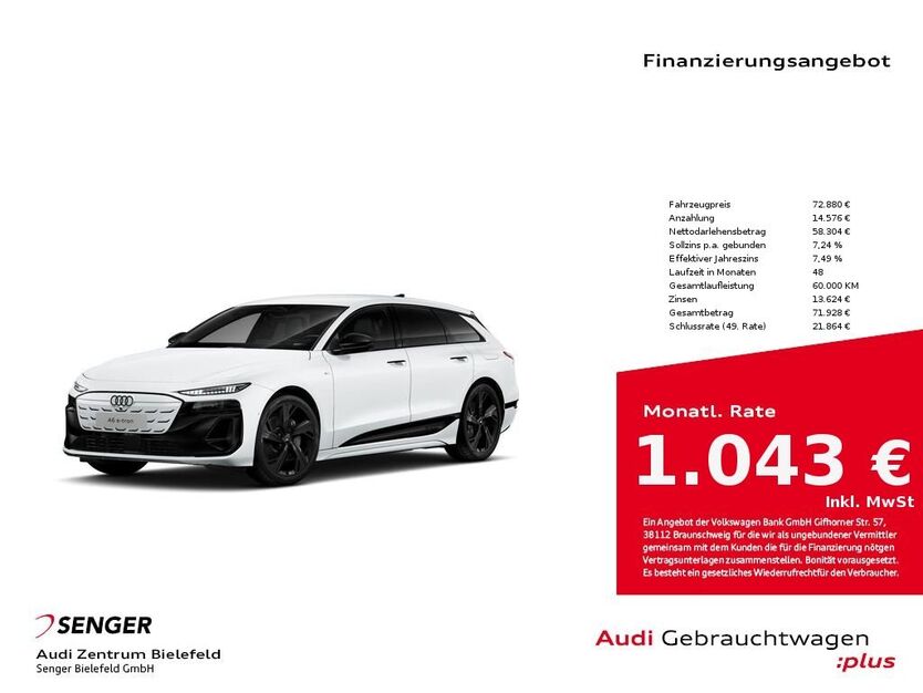 Audi A6 e-tron 6.679 km 72.880 € Bielefeld 33609