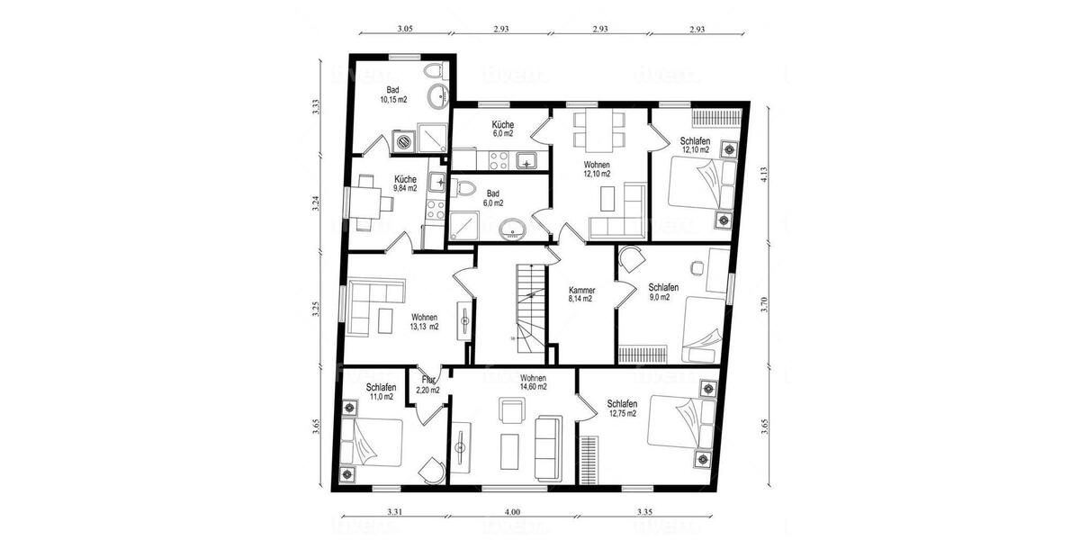 Mehrfamilienhaus, Wohnhaus Bielefeld Brackwede - 18 Zimmer, 447 m&sup2;, 750.000&euro; | Angebot:24871309