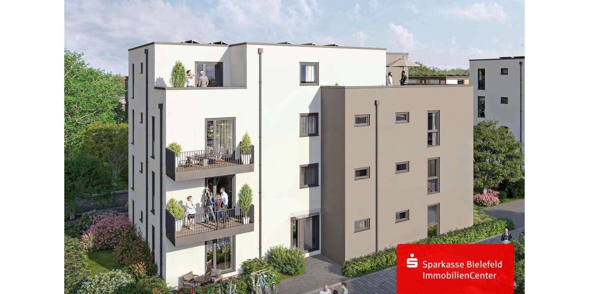 Etagenwohnung Bielefeld Sennestadt - 2 Zimmer, 62 m&sup2;, 279.000&euro; | Angebot:25192952