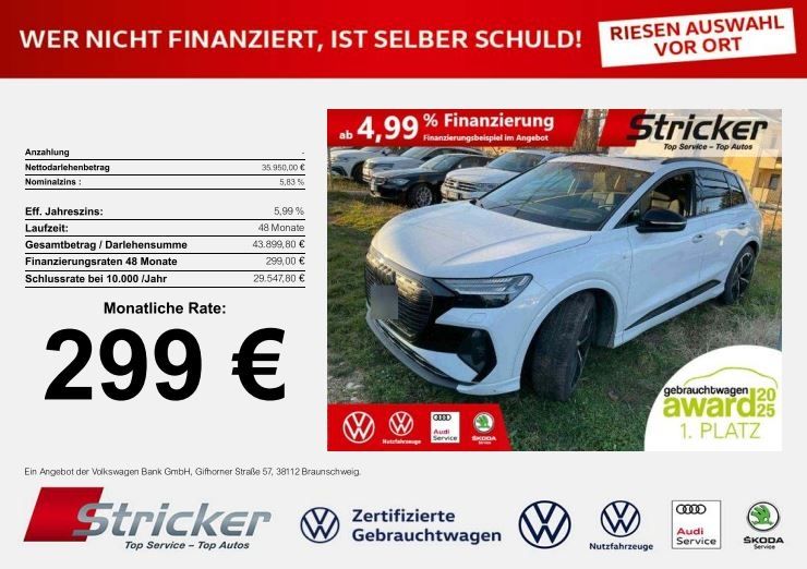 Audi Q4 e-tron 47.100 km 35.949 &euro; Detmold 32760