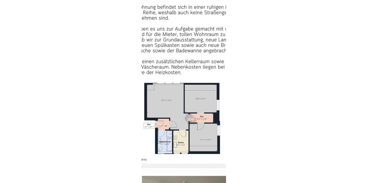 Etagenwohnung Augustdorf - 3 Zimmer, 62 m&sup2;, 510&euro; | Angebot:25523327
