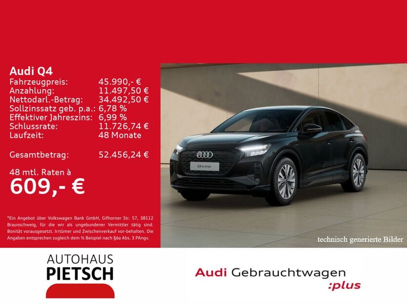 Audi Q4 e-tron 7.975 km 45.930 € Melle 49324