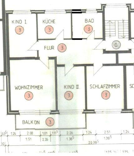 Etagenwohnung Spenge - 4 Zimmer, 93 m&sup2;, 770&euro; | Angebot:26393516