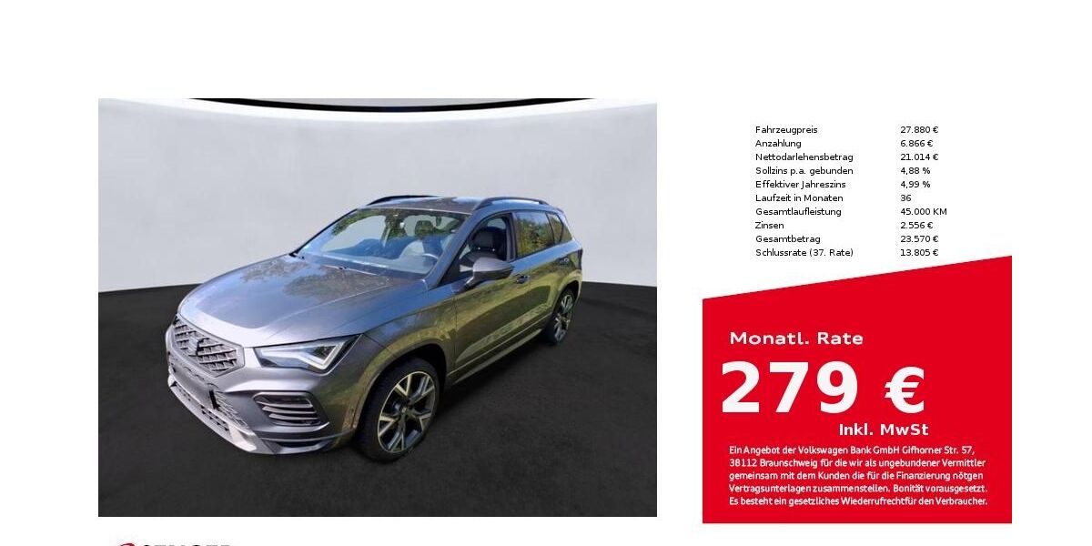 Seat Ateca 69.344 km 26.380 &euro; Bielefeld 33609