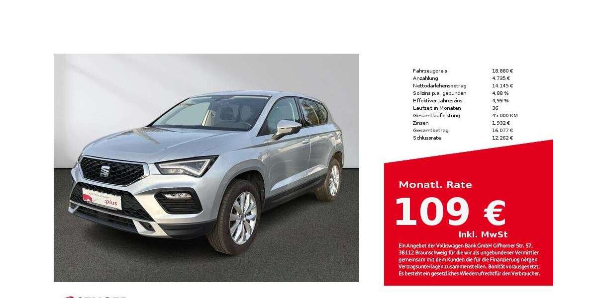 Seat Ateca 39.781 km 18.880 &euro; Bielefeld 33609