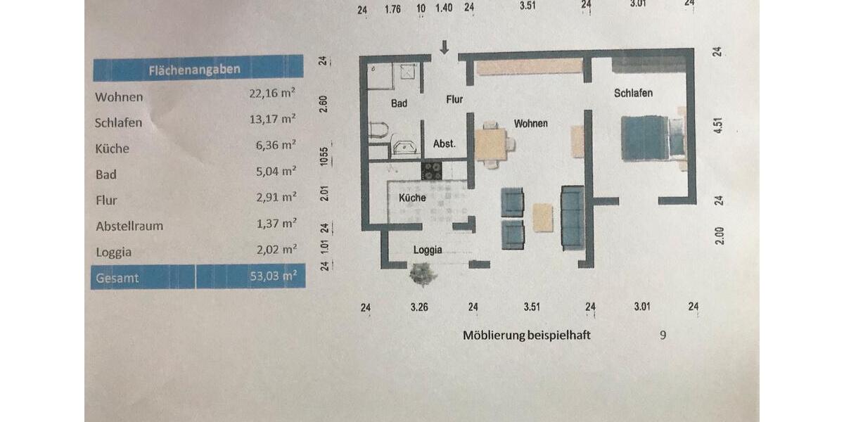 Erdgeschoßwohnung Bünde - 2 Zimmer, 53 m&sup2;, 117.000&euro; | Angebot:27113576