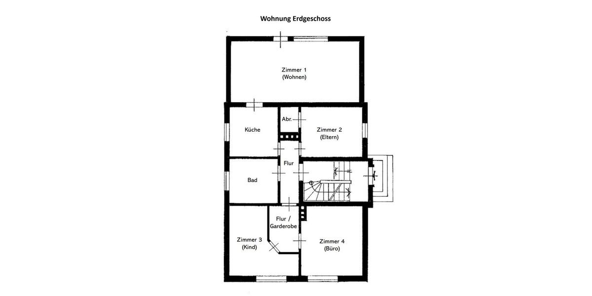 moderne ETW in ruhiger & zentraler Lage mit Garten & Wärmepumpe 4 zimmer