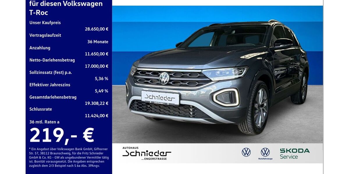VW T-Roc 12.517 km 28.650 &euro; Herford 32051