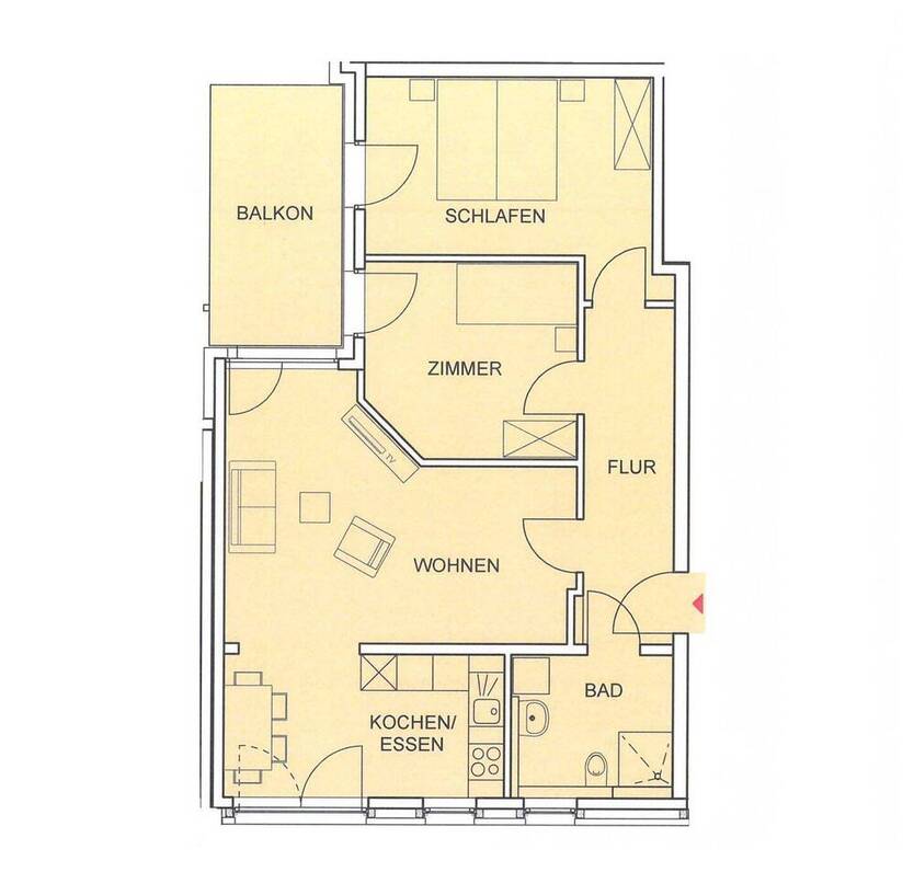 Direkt einziehen und WOHNFÜHLEN! 3 Zimmer mit Balkon! Moderne Ausstattung, Tageslichtbad, Aufzug