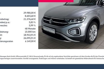 VW T-Roc 21.000 km 29.980 € Rietberg 33397