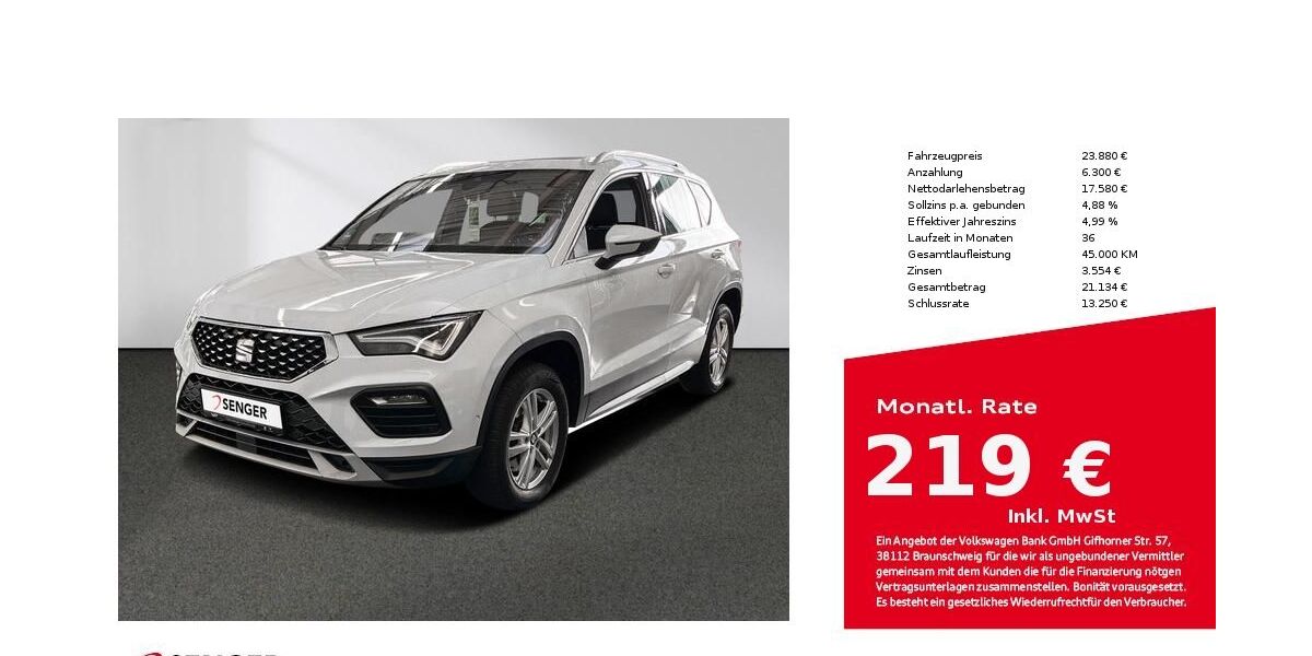 Seat Ateca 52.050 km 23.880 &euro; Bielefeld 33609