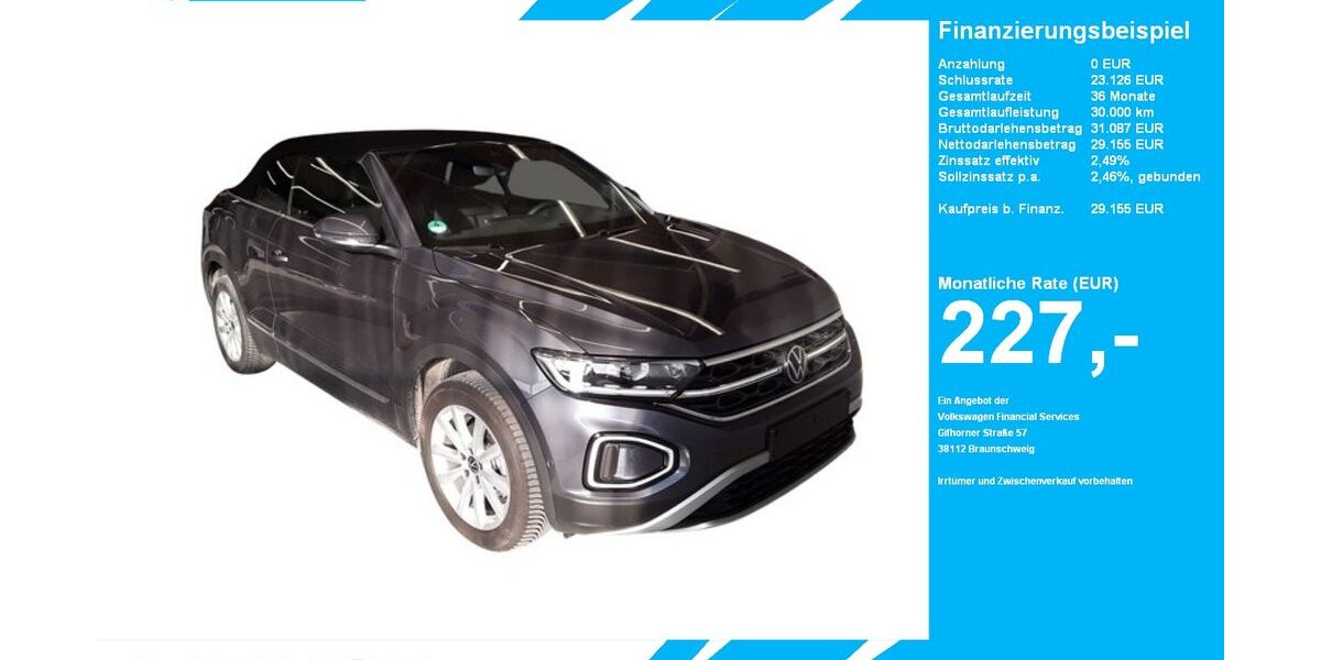 VW T-Roc 2.624 km 29.155 &euro; Gütersloh 33334