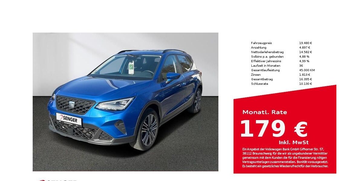 Seat Arona 55.093 km 19.480 &euro; Bielefeld 33609