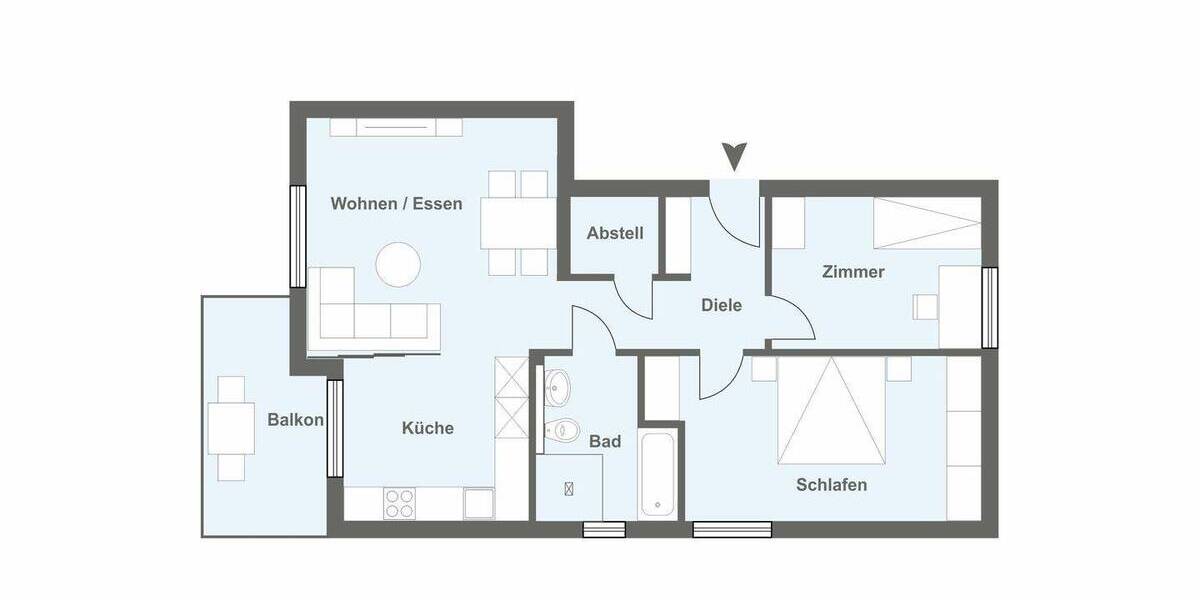 Etagenwohnung Herford Herringhausen - 3 Zimmer, 80 m&sup2;, 321.000&euro; | Angebot:26359055