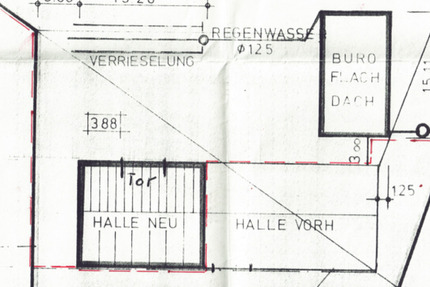 Gewerbehalle (200qm) mit Büro, Außenlager - top Verkehrsanbindung zimmer