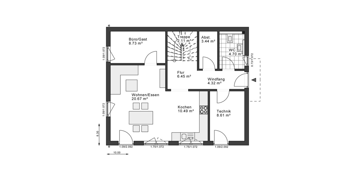 Einfamilienhaus Bielefeld Jöllenbeck - 4 Zimmer, 140 m&sup2;, 1.600&euro; | Angebot:26396789